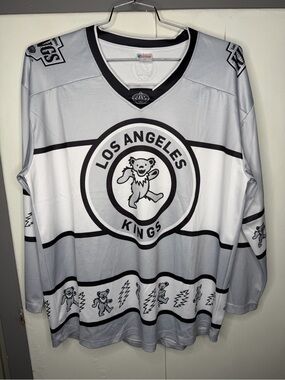 LA Kings Grateful Dead Jersey 2026 Adult Large Rare Dead And Co Dancing Bear